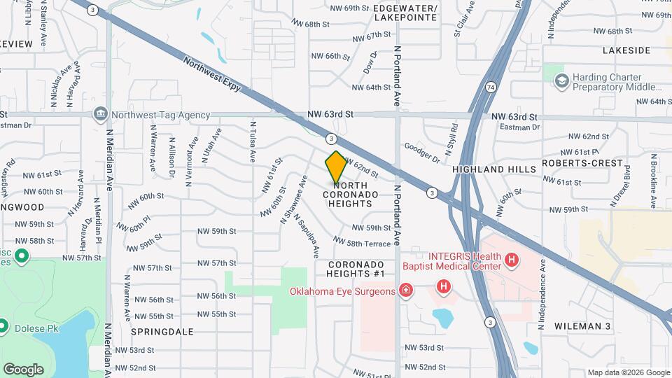 3817 NW 60th St Map and Location Details