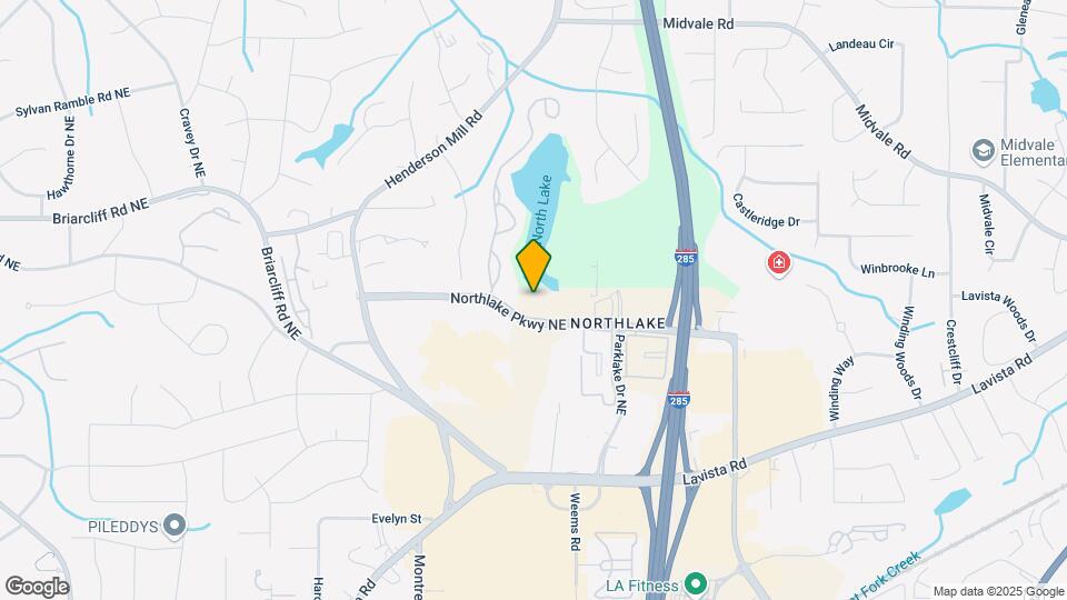 Furnished Studio-Atlanta - Northlake Map and Location Details