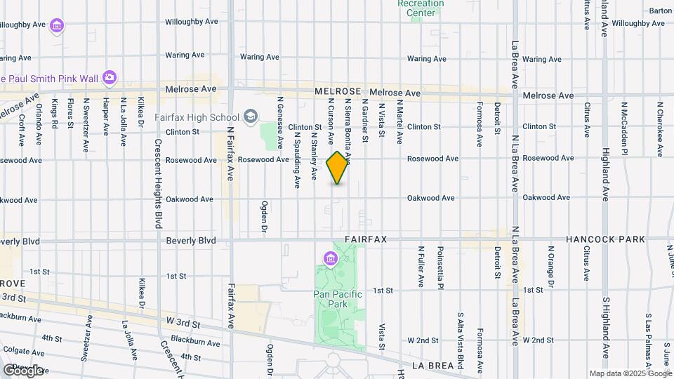 414-418 Curson Ave Map and Location Details