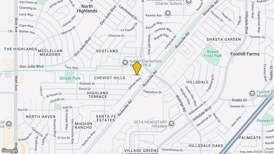 4184 Cornelia Way Map and Location Details