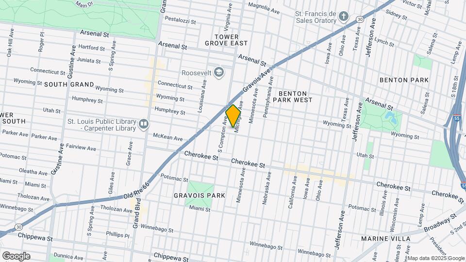 3257 Michigan Ave Map and Location Details