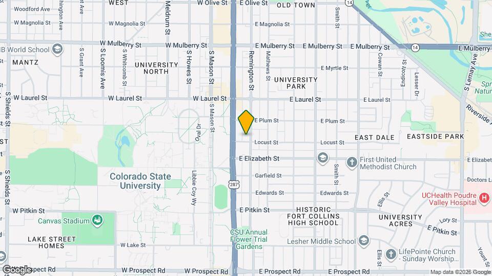 827 Remington St Map and Location Details