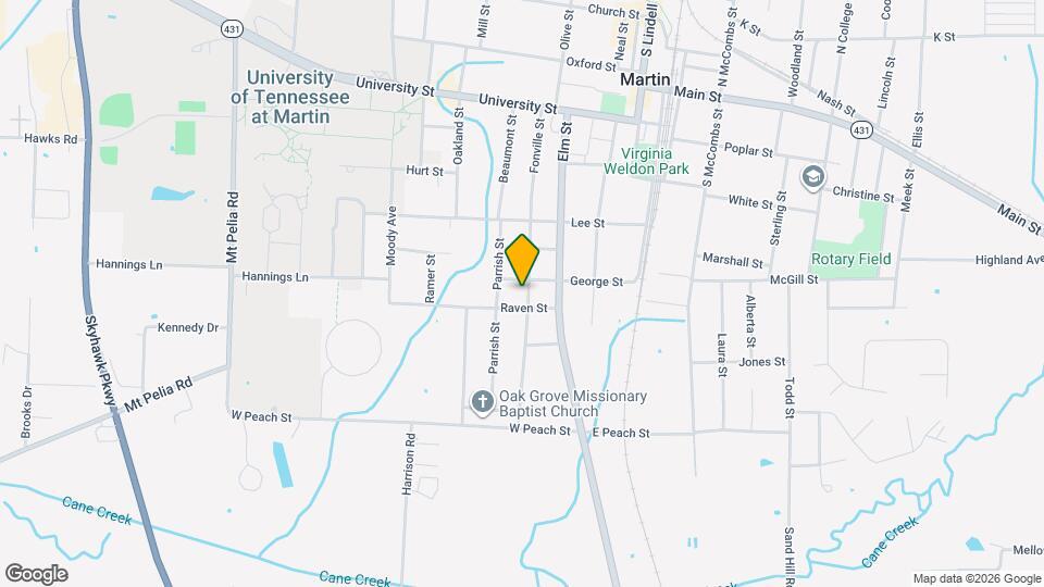 405 Fonville St Map and Location Details