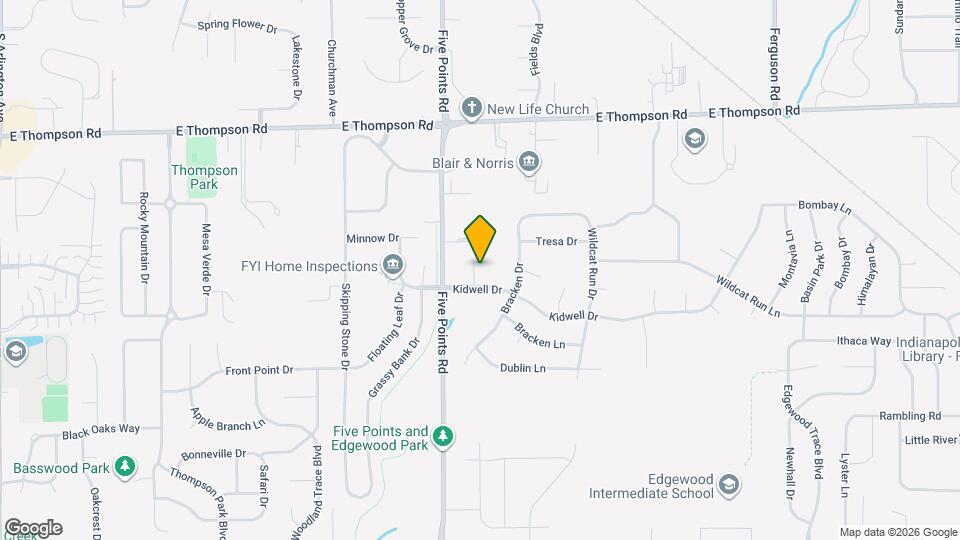 5335 Kidwell Cir Map and Location Details