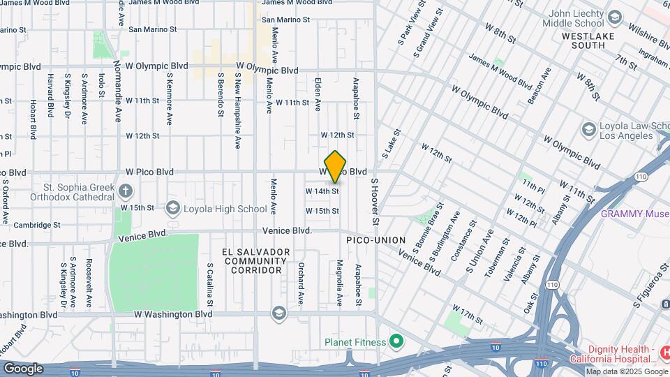1327 Magnolia Ave Map and Location Details