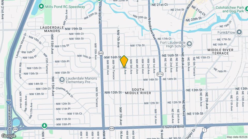 1445 NW 6th Ave Map and Location Details