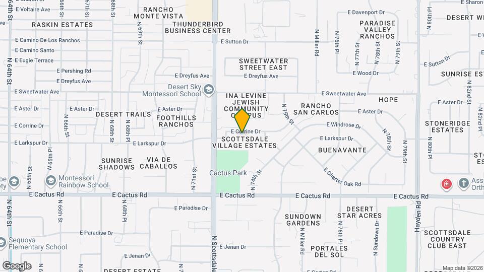 12624 N 73rd Pl Map and Location Details