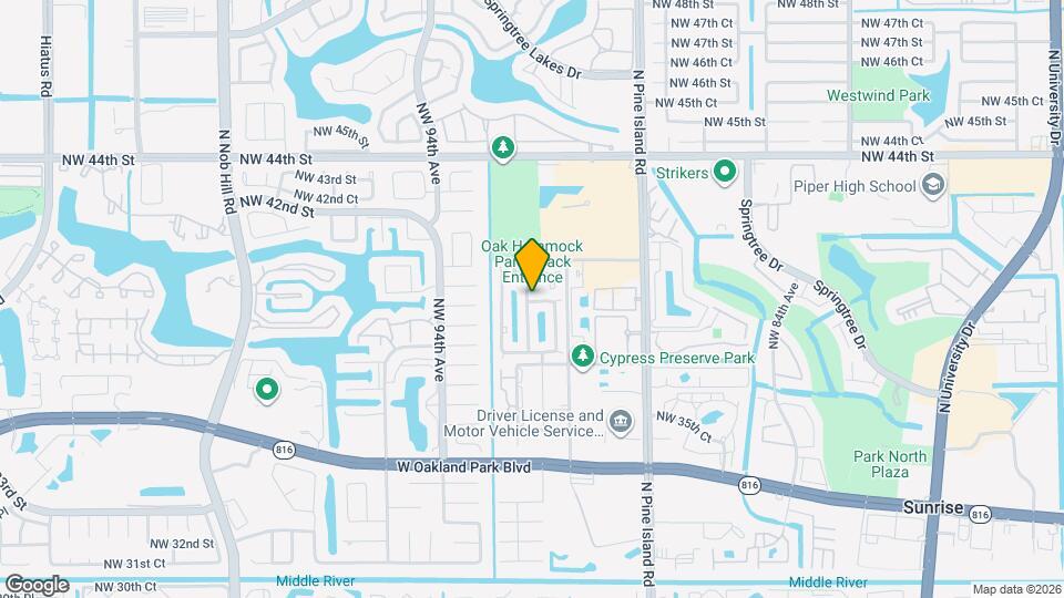 4000 NW 91st Terrace Map and Location Details