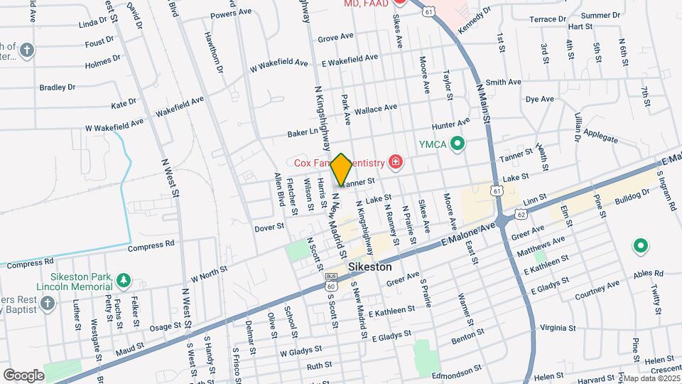 322 N New Madrid St Map and Location Details