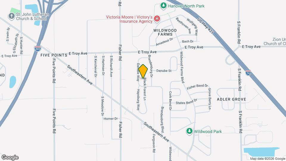 3210 Black Forest Ln Map and Location Details