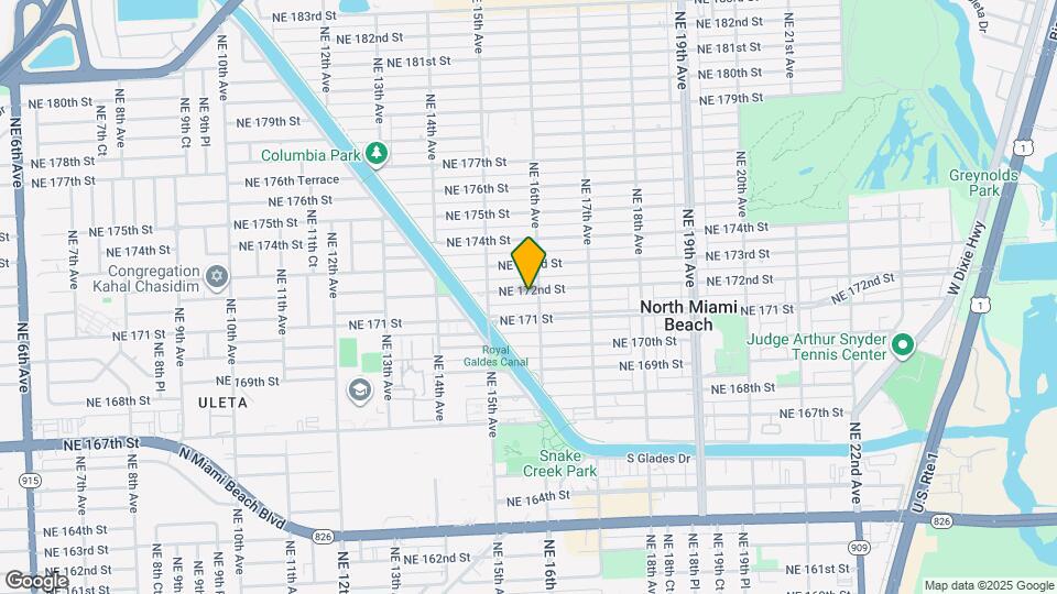 1582 NE 172nd St Map and Location Details