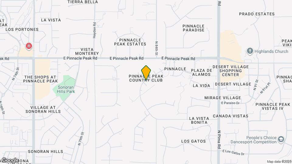 8308 E Vista De Valle Map and Location Details