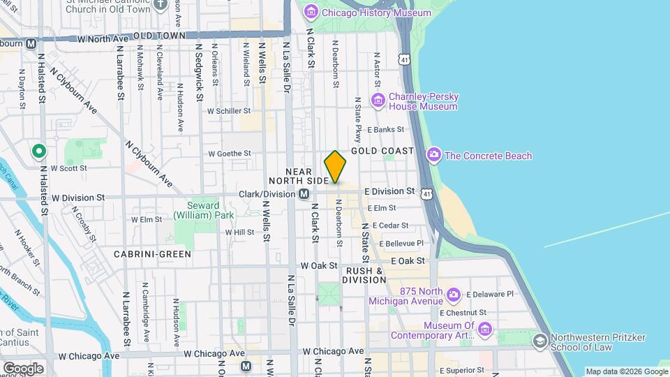 1222 N Dearborn St, Unit A5 Mapa y Detalles de la Ubicación