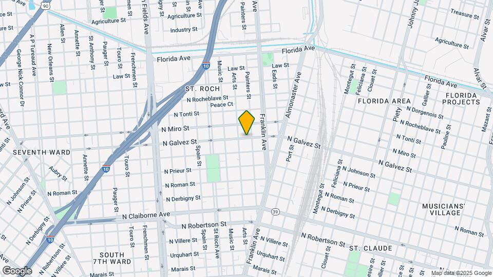 2524 N Galvez St Map and Location Details