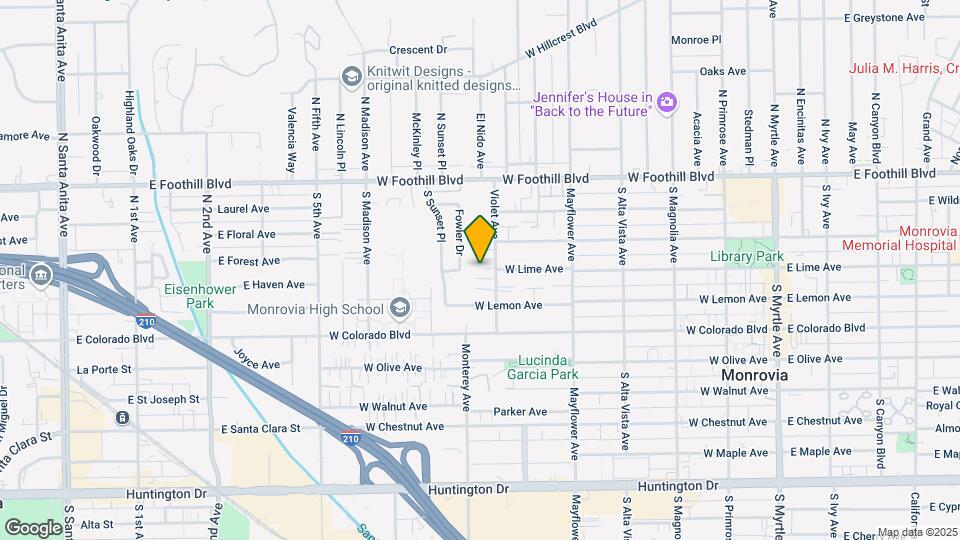 407 Violet Ave, Unit I Map and Location Details