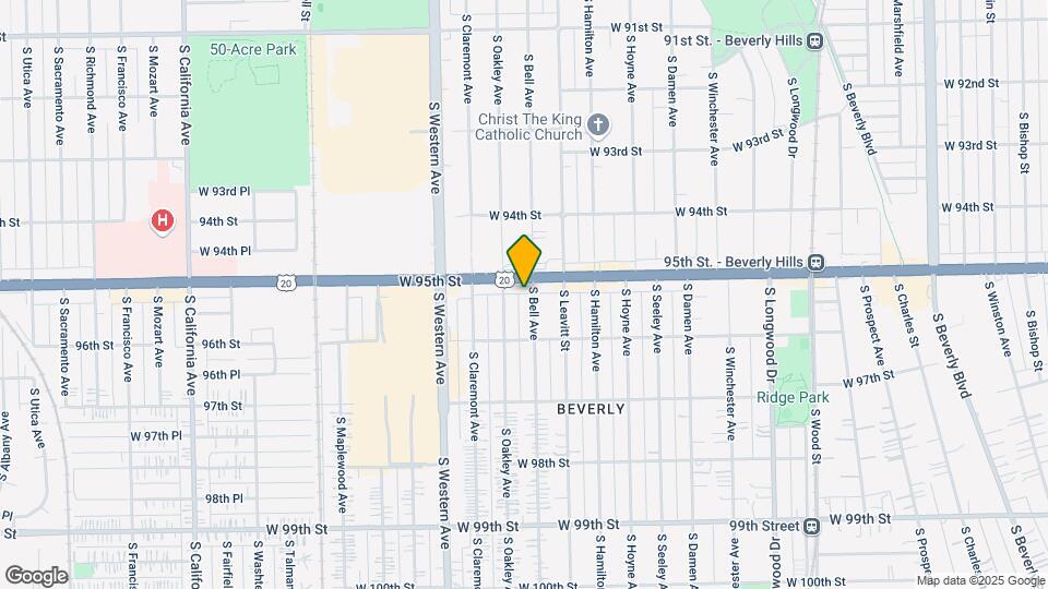 9514 S Bell Ave Map and Location Details