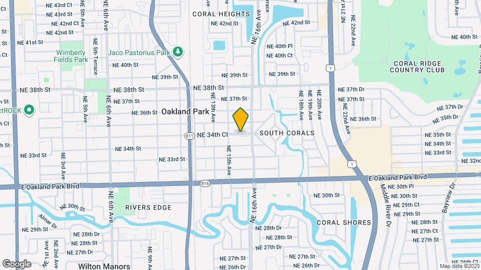 1550 NE 34th Ct Map and Location Details