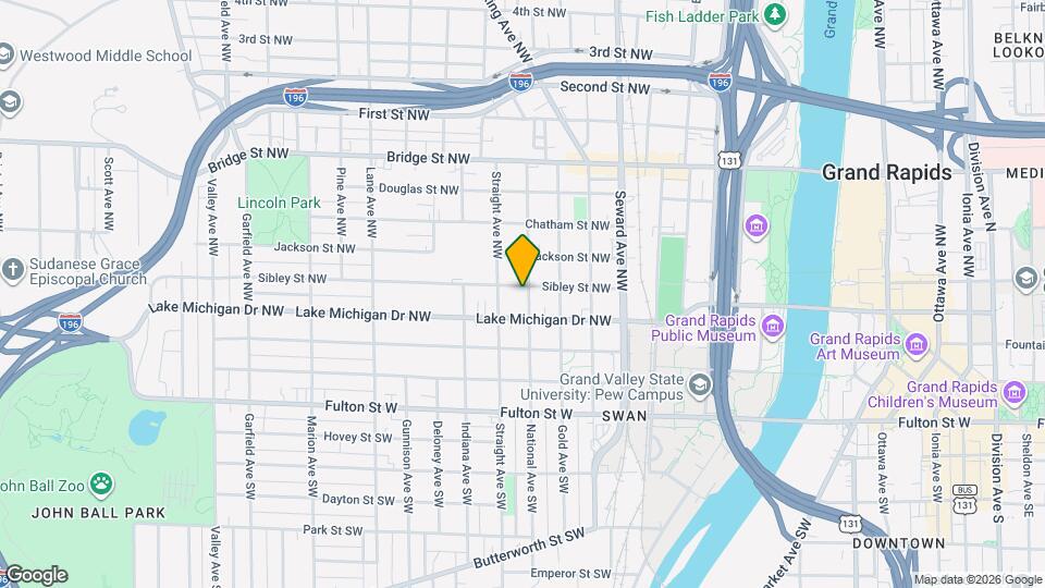 155 National Ave NW Map and Location Details