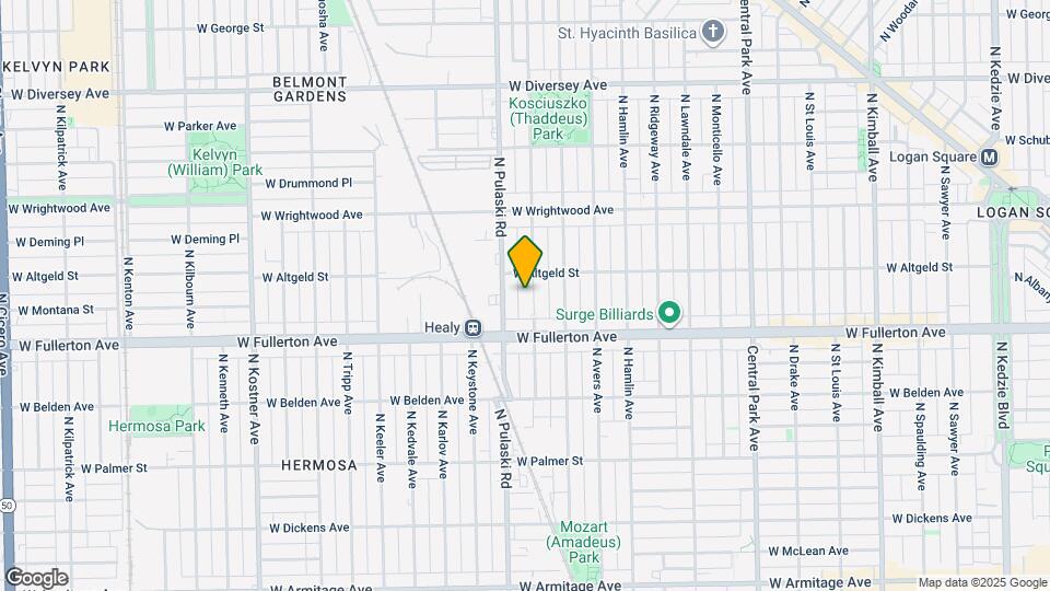 2440 N Harding Ave Map and Location Details