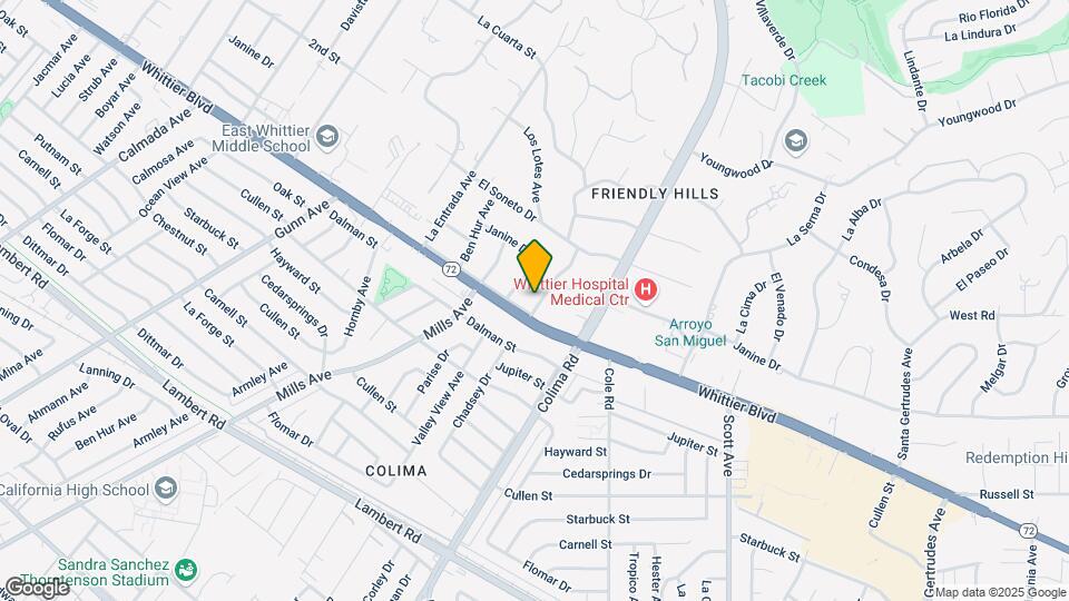 8925 La Puebla Ave Map and Location Details