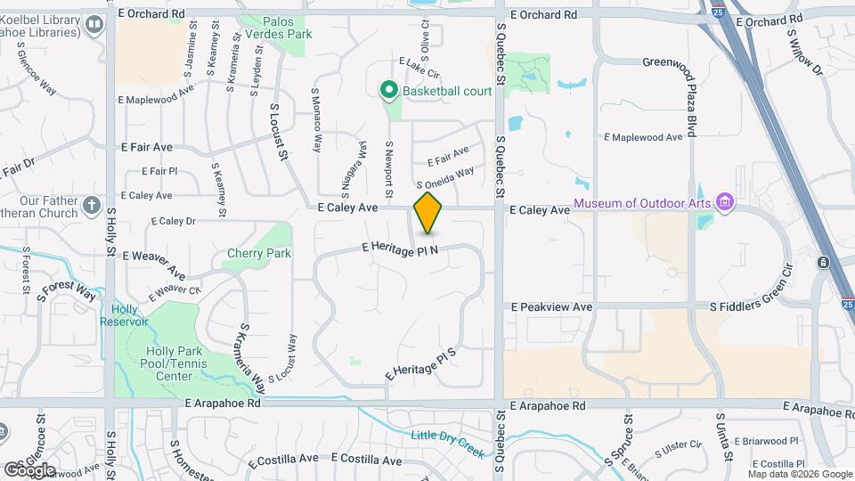 6385 S Pontiac Ct Map and Location Details