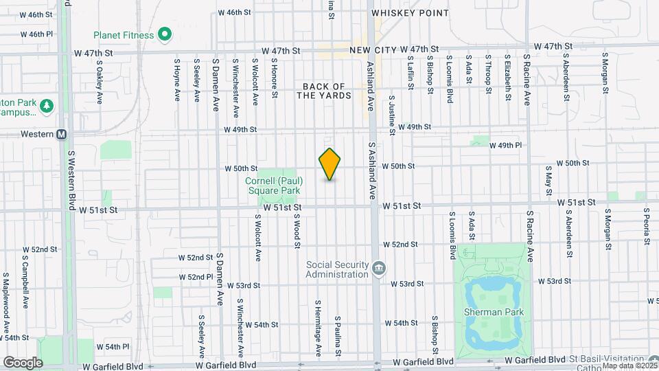 5024 S Paulina St Map and Location Details
