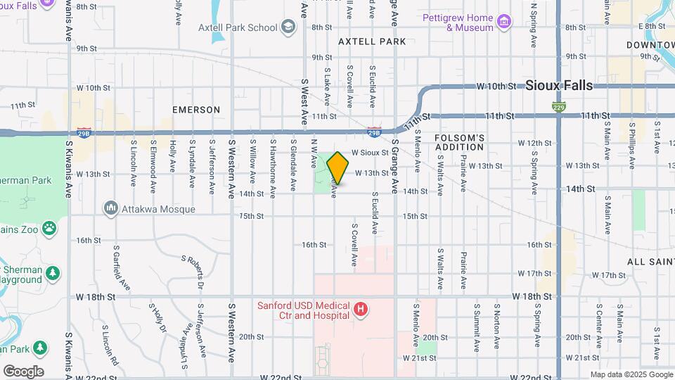 1330 W 14th St Map and Location Details