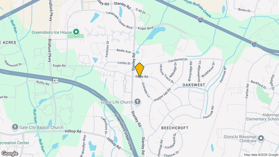 1004 Eagle Rd Map and Location Details