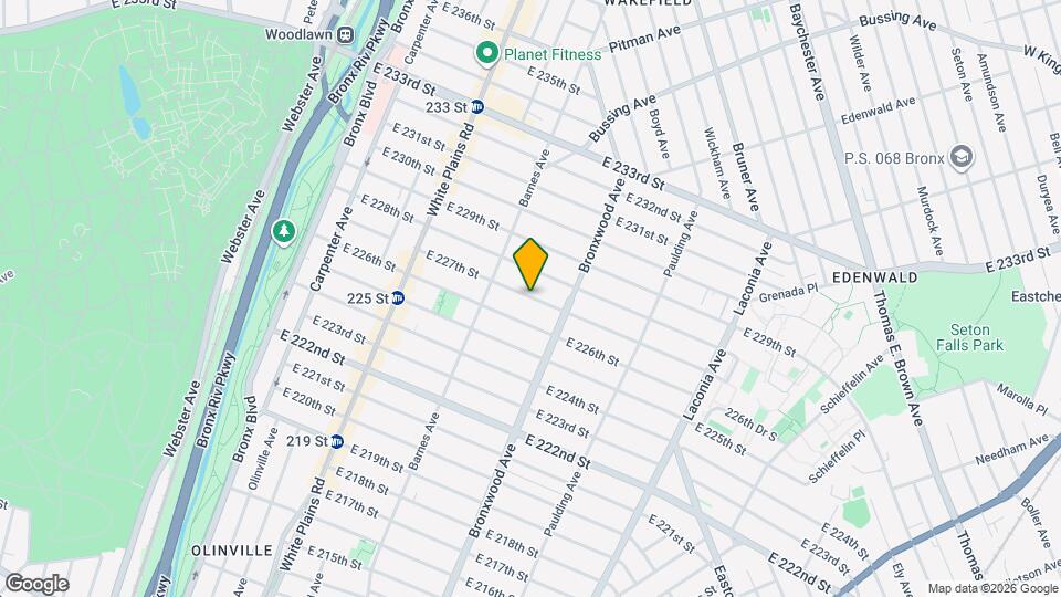 9XX E 227th St Map and Location Details