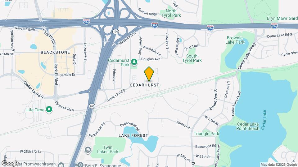 4518 Cedar Lk Rd S Mapa y Detalles de la Ubicación