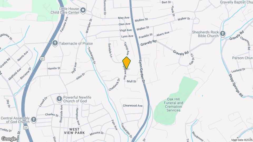 308 Highview Ave Map and Location Details