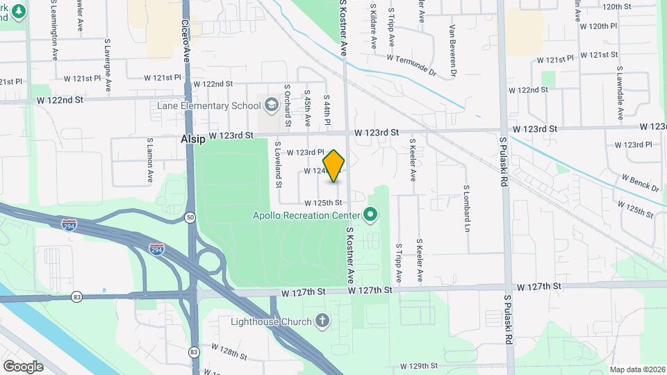 12416 S 44th Ct Map and Location Details