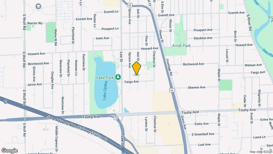 2176 Ash St Map and Location Details