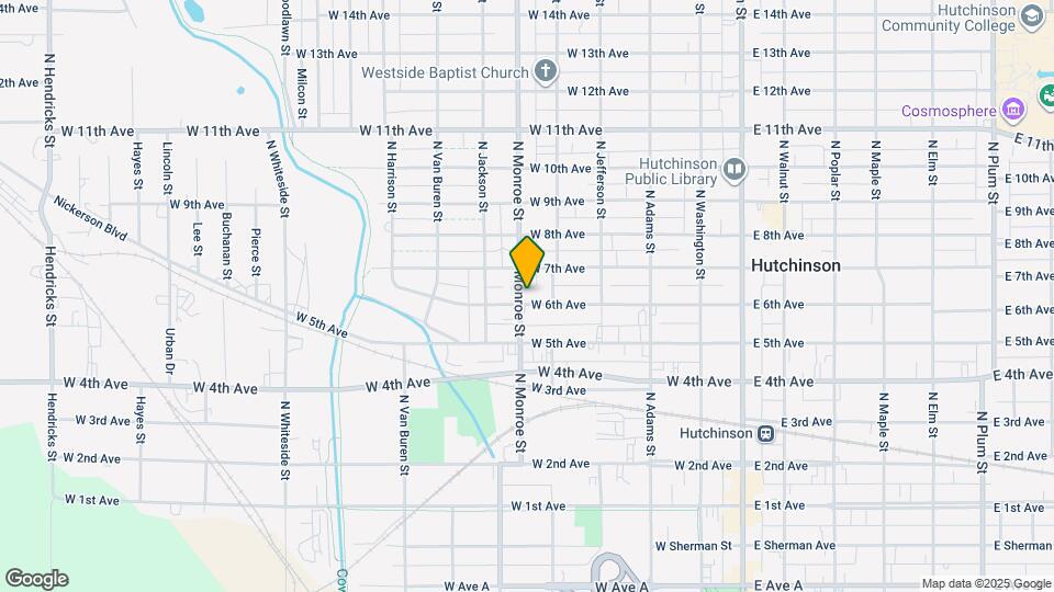 602 N Monroe St Map and Location Details