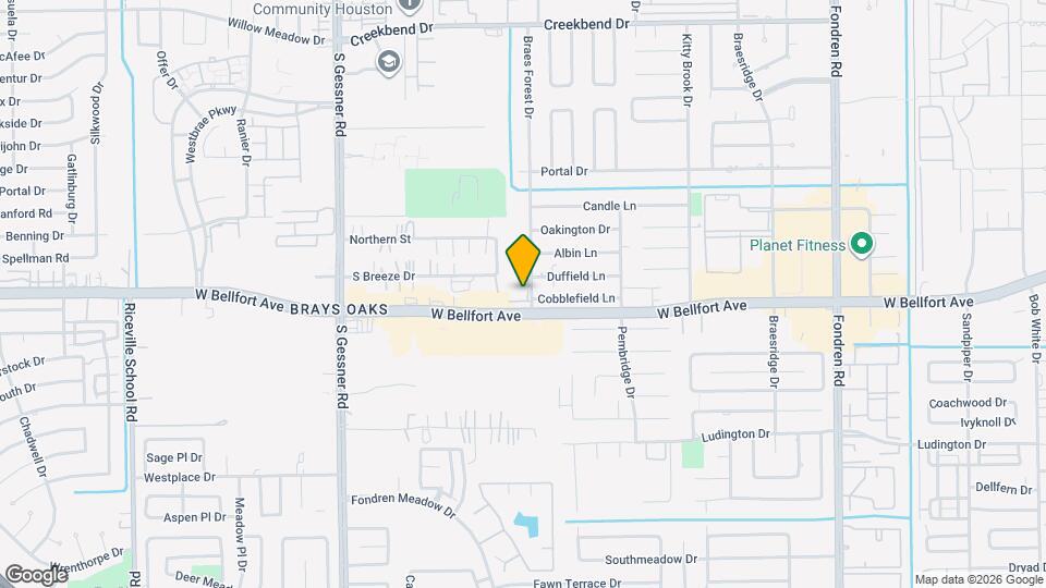 11280 Braes Forest Dr Map and Location Details