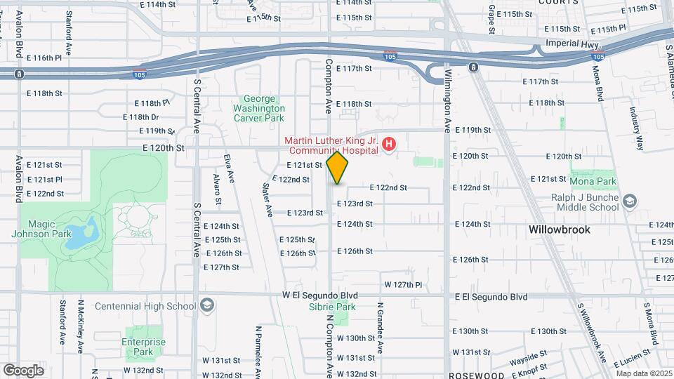 12202 Compton Ave Mapa y Detalles de la Ubicación