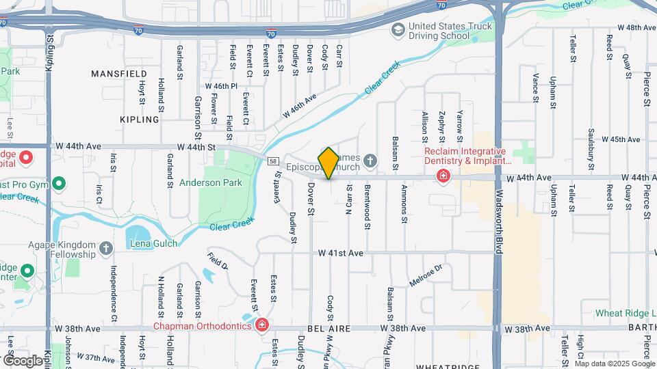 8500 W 44th Ave Mapa y Detalles de la Ubicación