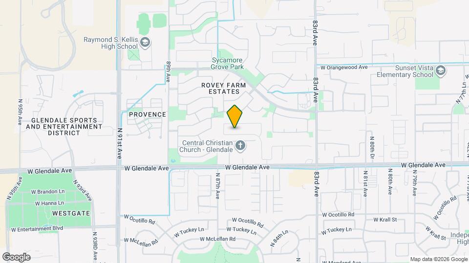 8544 W Midway Ave Map and Location Details