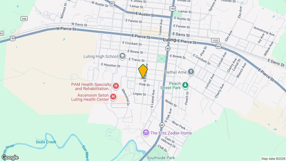 600 S Pecan Ave Map and Location Details