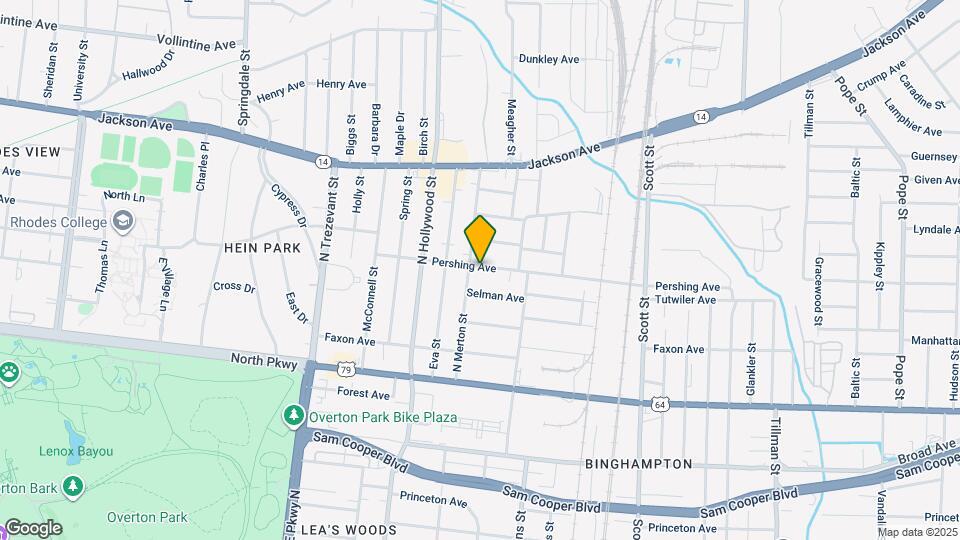 2531 Pershing Ave Map and Location Details