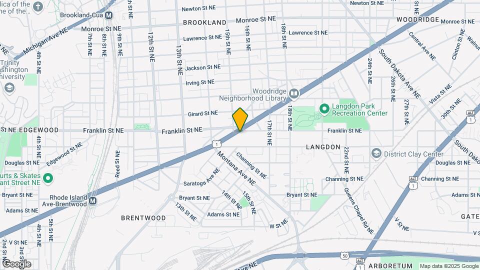 1507 Rhode Island Ave NE Map and Location Details
