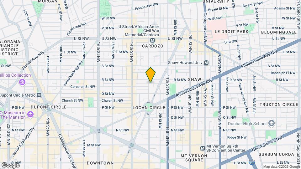 1633 13th St NW Map and Location Details
