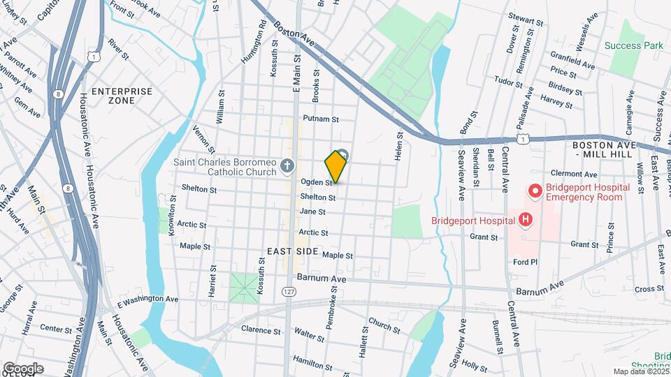 604 Ogden St Map and Location Details