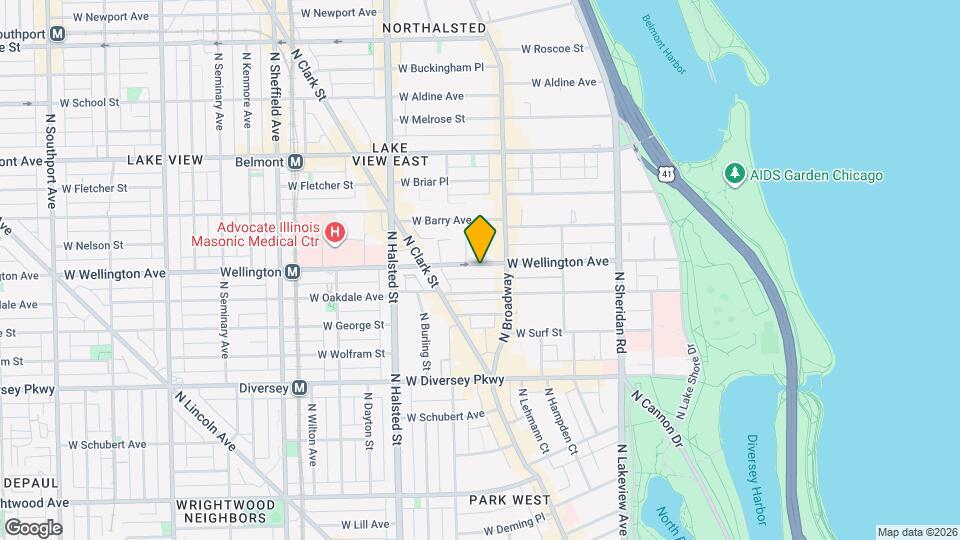 629 W Wellington Ave, Unit J08P Mapa y Detalles de la Ubicación