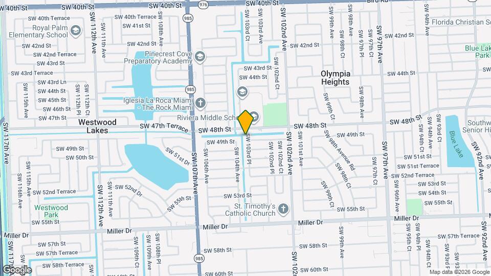 4820 SW 103rd Pl, Unit Waterview apt Map and Location Details