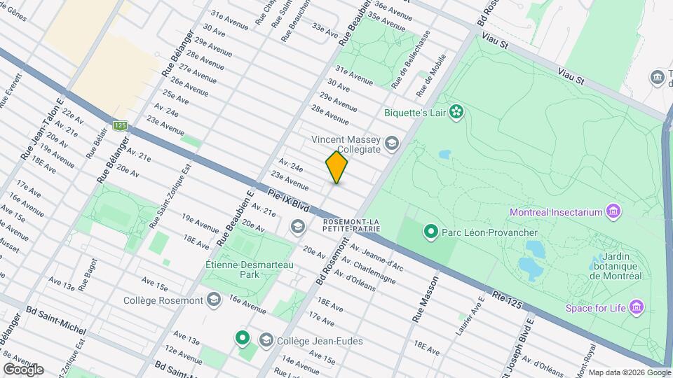 4244 De Bellechasse Rue Map and Location Details