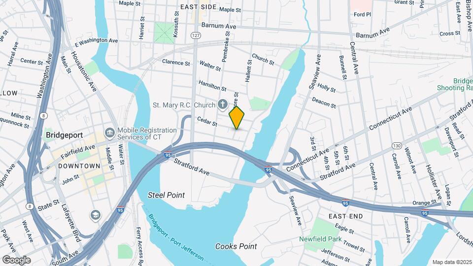 222 Hough Ave, Unit Newly Renovated Apt Map and Location Details