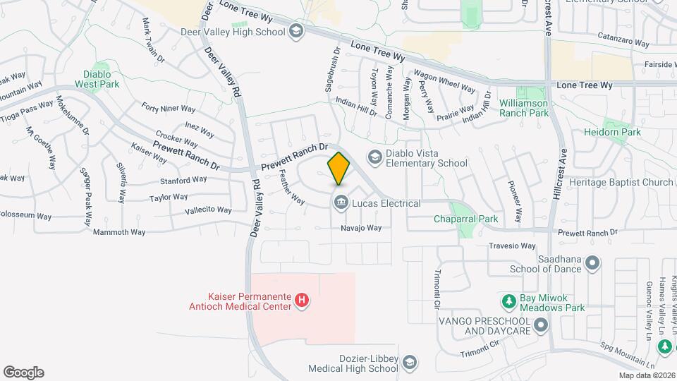 5361 Mojave Way Mapa y Detalles de la Ubicación