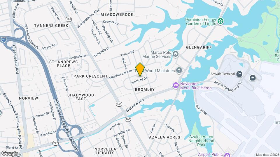 1820 Hartford Dr Map and Location Details