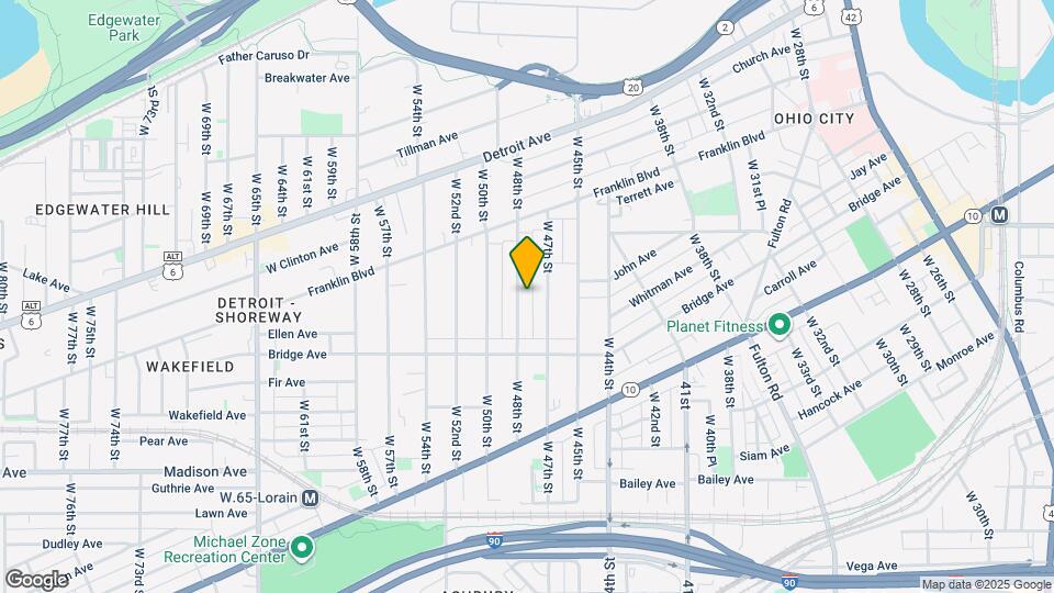 1845 W 48th St Map and Location Details